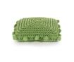vidaXL Perna decorativă Basketweave cu pernă Verde 50 x 50 cm Bumbac thumbnail 1