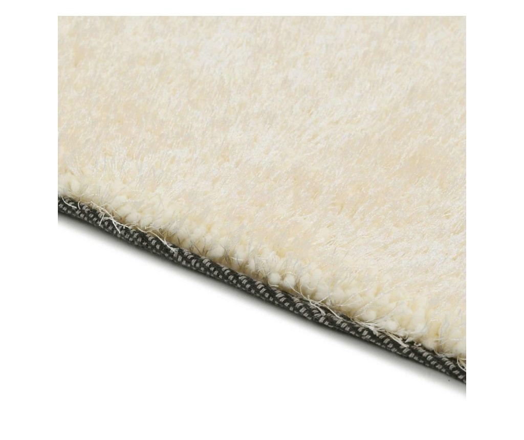 Килим за площ с дълъг косъм Крем 120 x 160 cm Полиетилен - 2