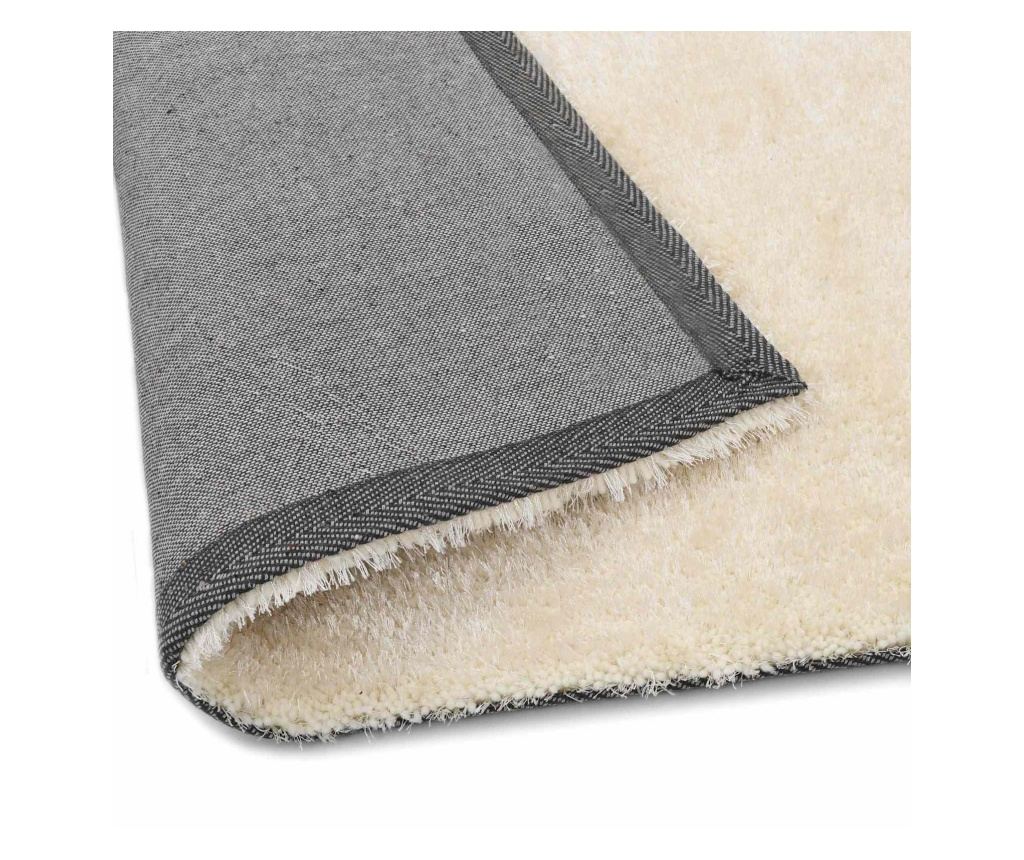 Килим за площ с дълъг косъм Крем 120 x 160 cm Полиетилен - 4