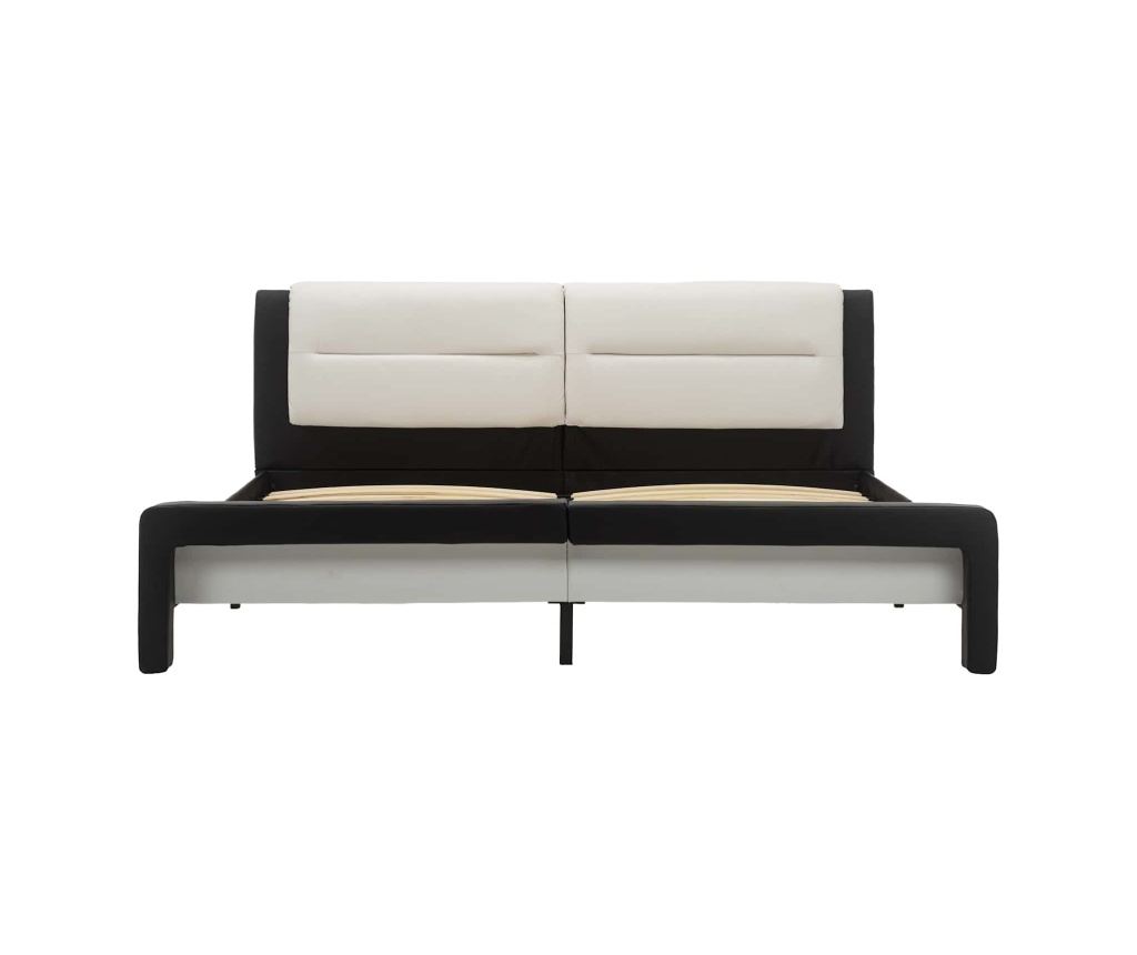 Рамка за легло с таблото Черно 218 x 132 x 86.5 см Изкуствена - 3