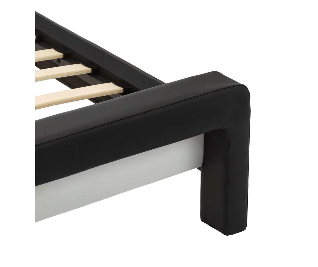Рамка за легло с таблото Черно 218 x 132 x 86.5 см Изкуствена - 5