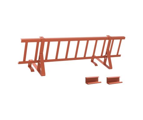 vidaXL Apărătoare de zăpadă pentru acoperiș Roșu 800 x 29,5 x 34,5 cm