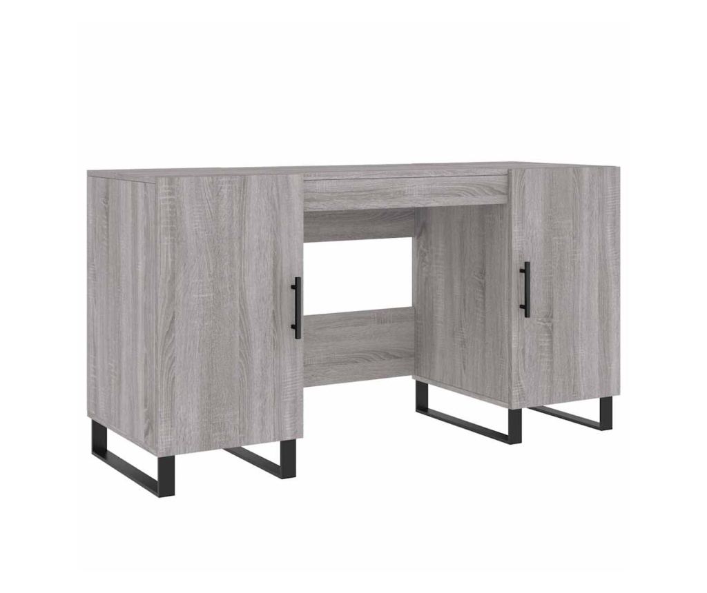 Radni stol, sonoma siva, 140x50x75 cm, kompozitno drvo - 2