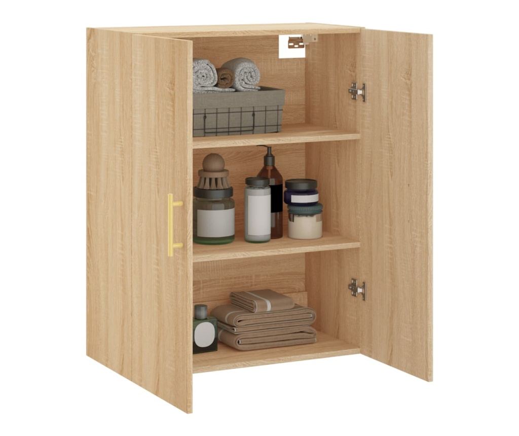 Zidna TV komoda, boja hrasta sonoma, 69,5x34x90 cm - 5