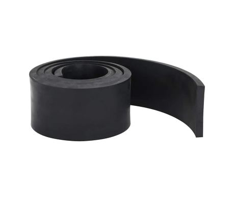 vidaXL Margine de cauciuc pentru plug de zăpadă negru 150x10x1 cm