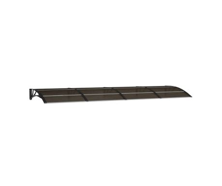 Nadstrešnica za vrata Crna 350x100 cm Polikarbonat