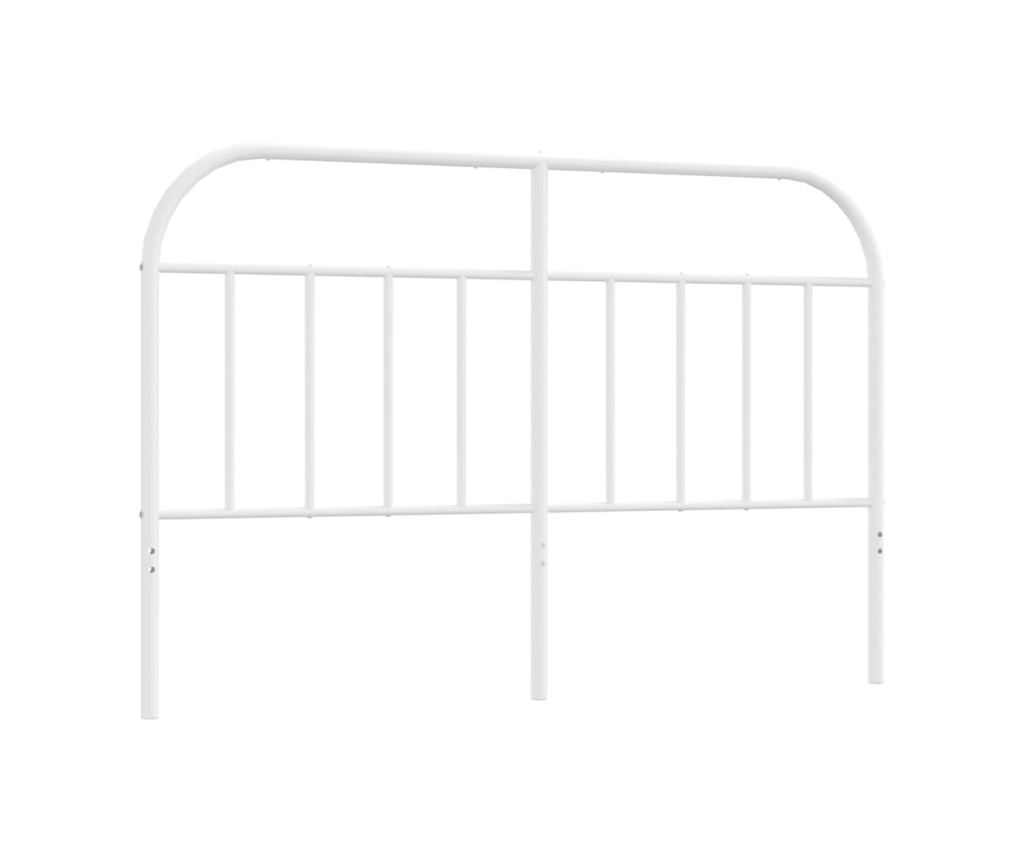Metalni uzglavlje, bijelo, 135 cm - 2