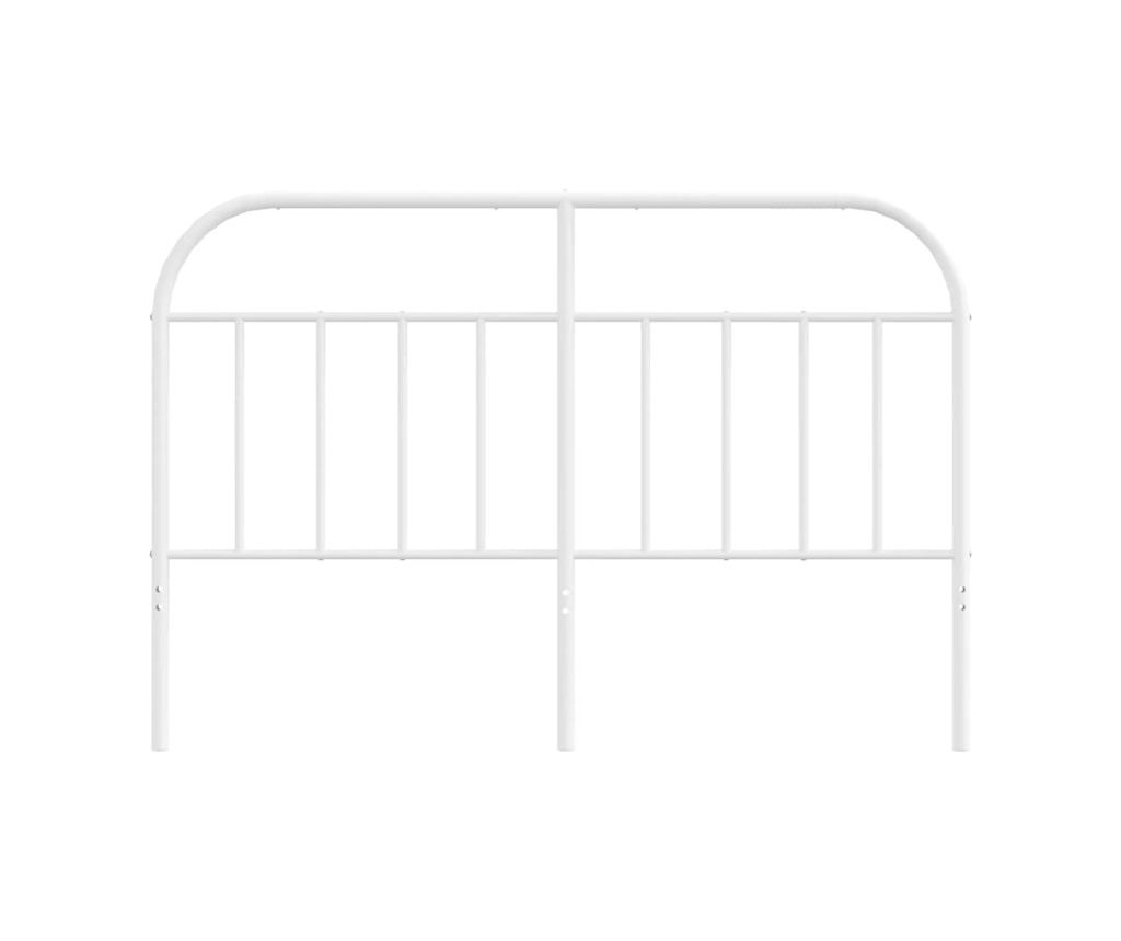 Metalni uzglavlje, bijelo, 135 cm - 4