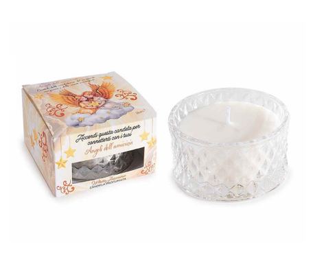 Dišeča sveča v kozarcu, darilna škatla, aroma bele jasmina 9 x 9 x 5 cm V