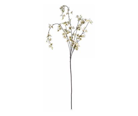 Set 3 umetnih češnjevih vejic belo rjava 114 cm