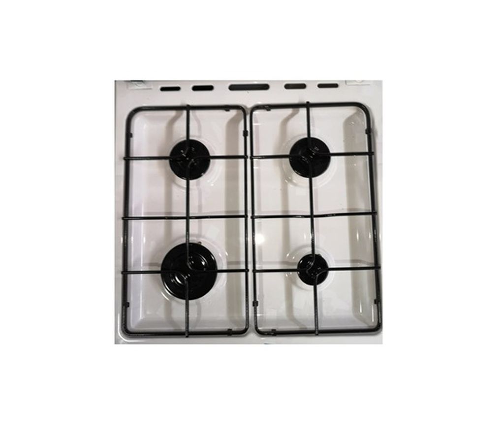 Plynový sporák 50/50 cm, 4 plynové hořáky, bílá - 2