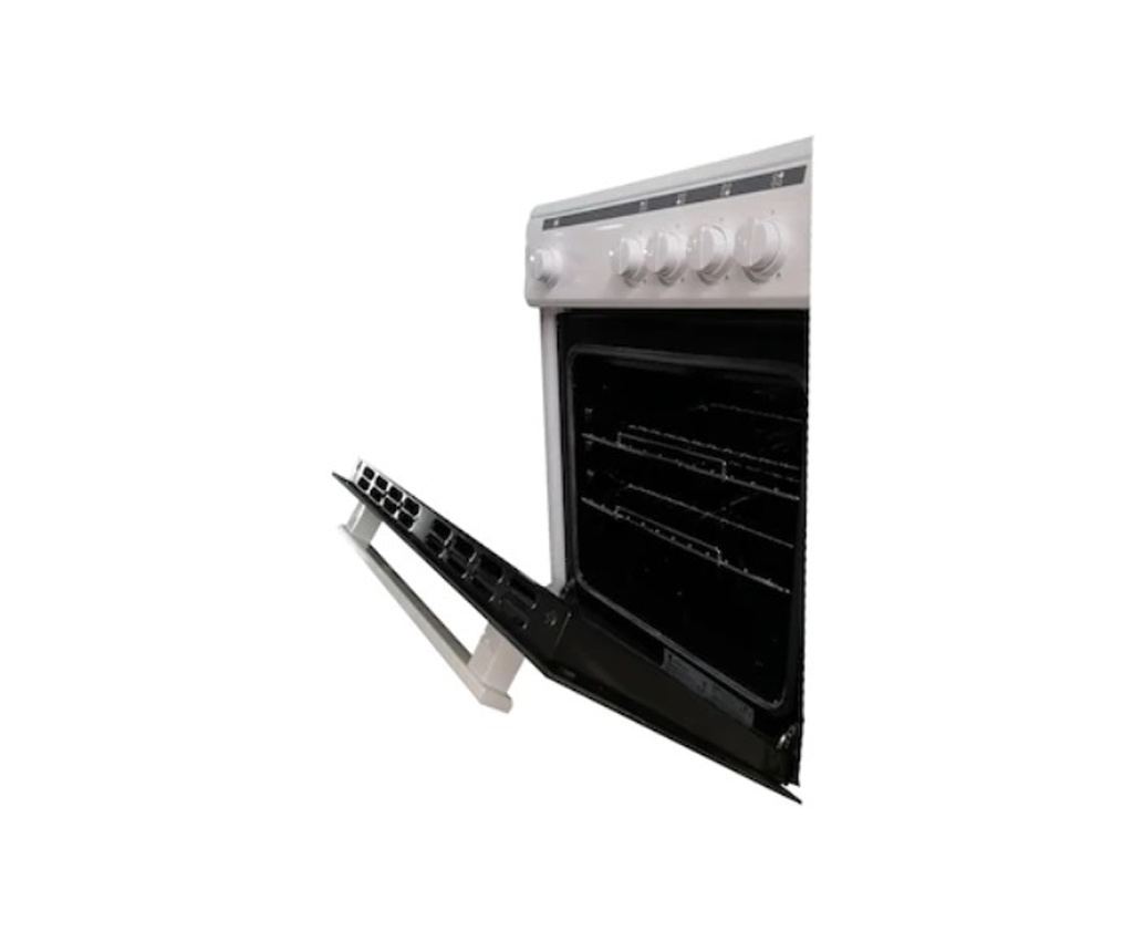 Plynový sporák 50/50 cm, 4 plynové hořáky, bílá - 3