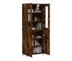 Visoki ormarić, dimljeni hrast, 69,5x34x180 cm, kompozitno drvo thumbnail 3