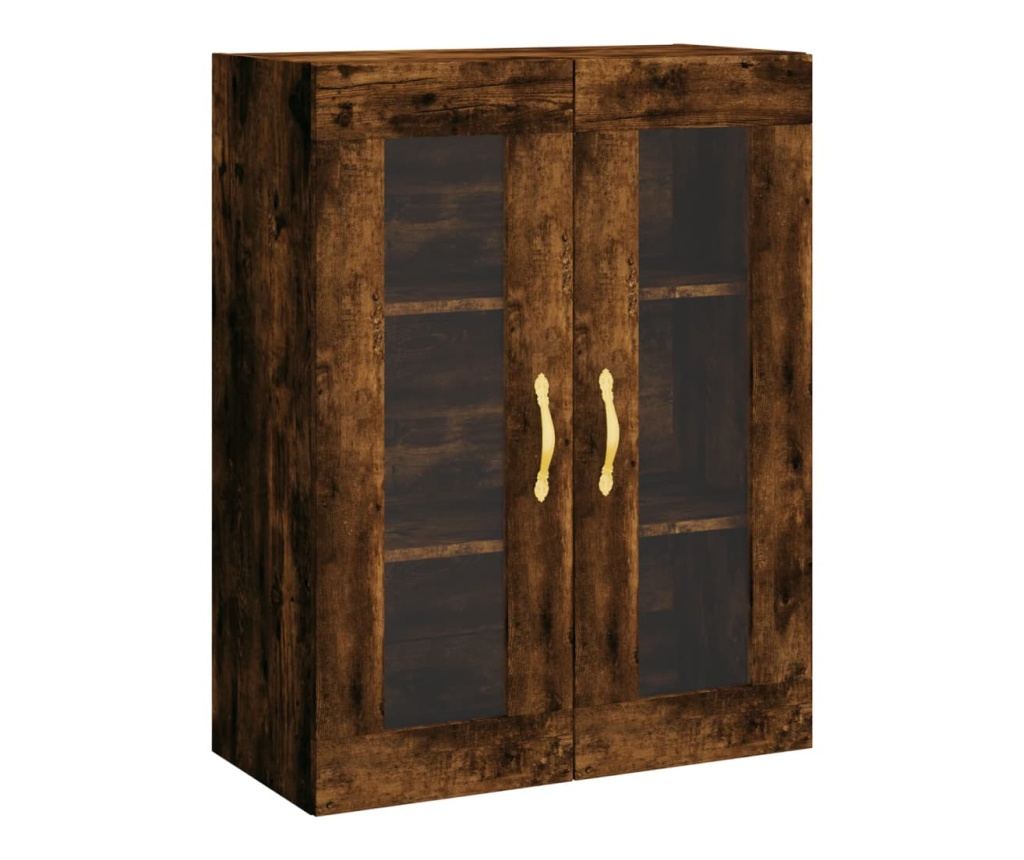 Visoki ormarić, dimljeni hrast, 69,5x34x180 cm, kompozitno drvo - 5