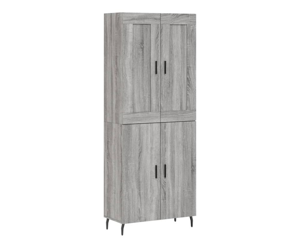 Visoki ormarić, sonoma hrast, 69,5x34x180 cm, konstruirano drvo - 2