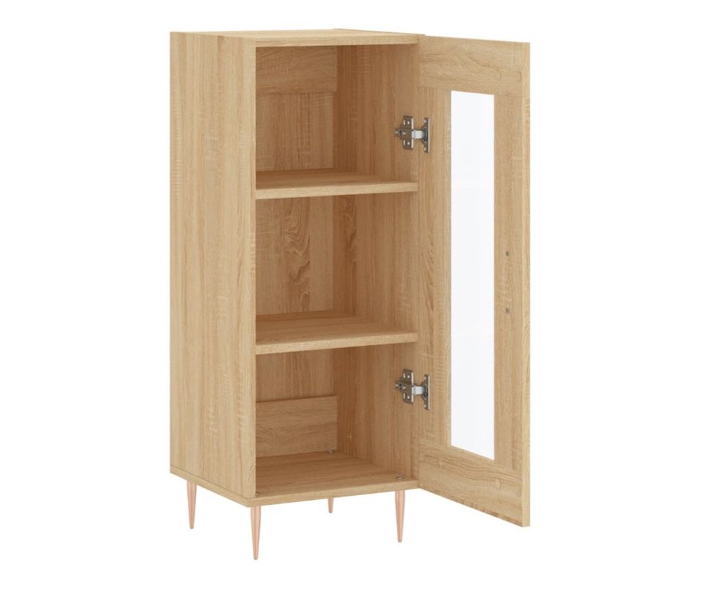 Komoda, hrast sonoma, 34,5x34x90 cm, kompozitno drvo - 6