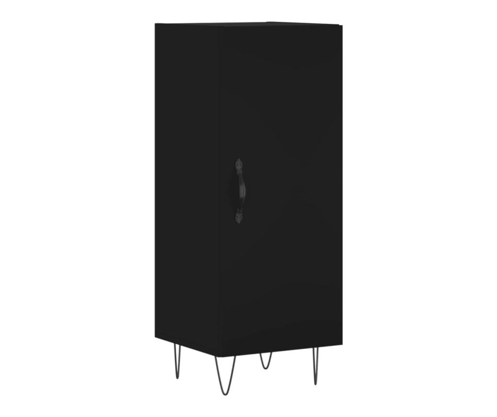 Ormarić, crna, 34,5x34x90 cm, kompozitno drvo - 2