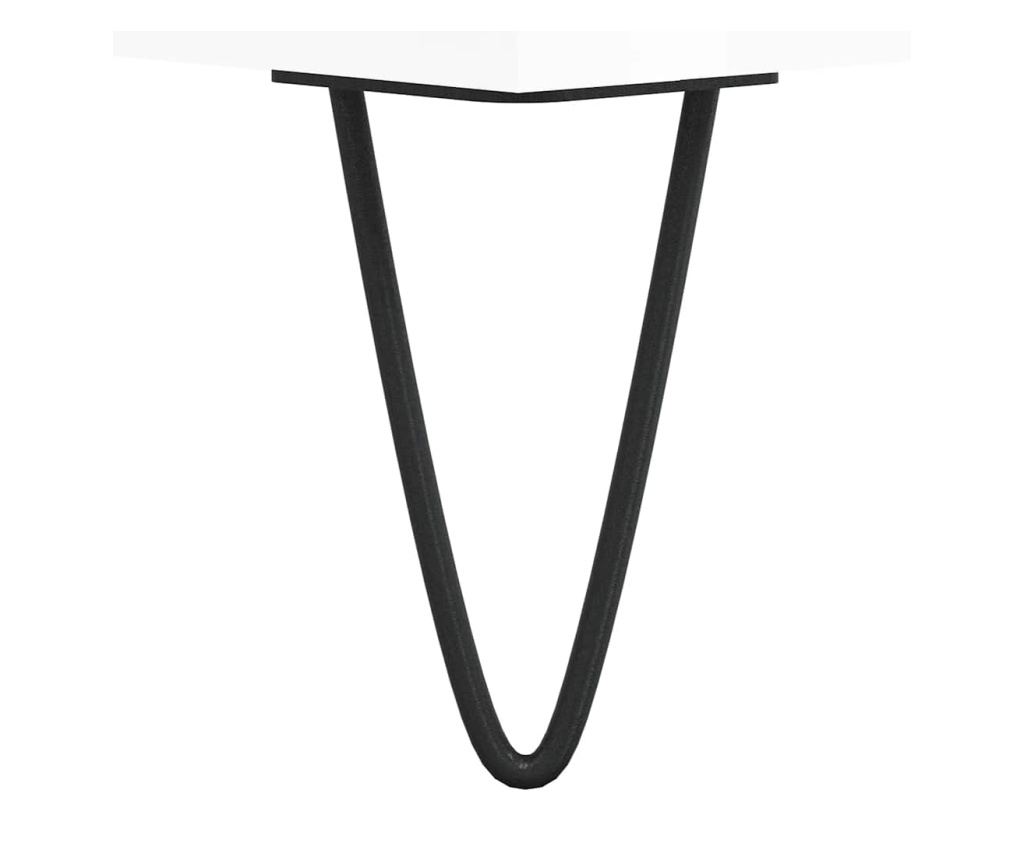 Ormarić, visoki sjaj bijeli, 34,5x34x90 cm, kompozitno drvo - 9