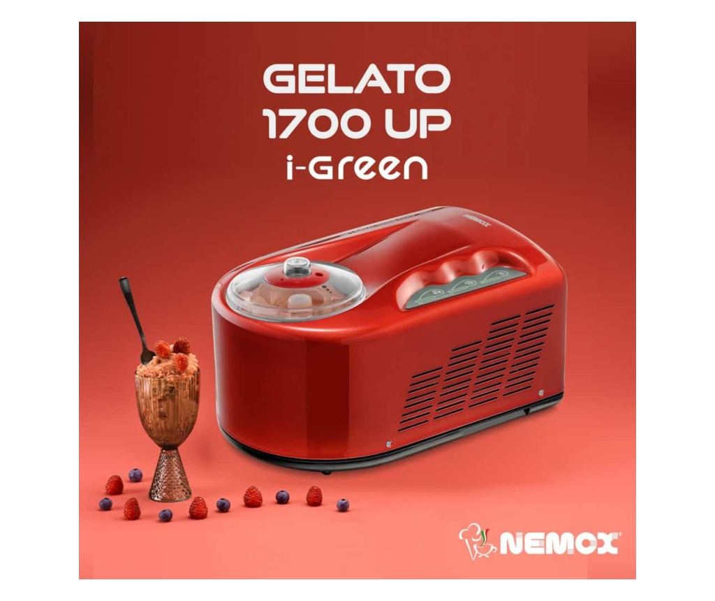 Компресорна машина за сладолед, Nemox, Gelato Pro 1700 Up i-Green, 1.7 литра, червен - 2