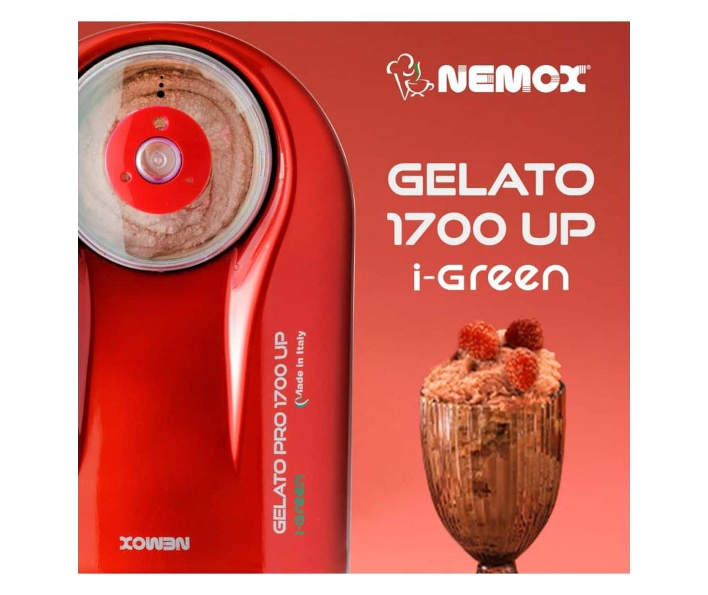Компресорна машина за сладолед, Nemox, Gelato Pro 1700 Up i-Green, 1.7 литра, червен - 3