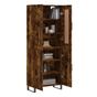 Visoki ormar, dimljeni hrast, 69,5x34x180 cm, kompozitno drvo thumbnail 3