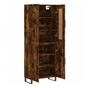 Visoki ormar, dimljeni hrast, 69,5x34x180 cm, kompozitno drvo thumbnail 4
