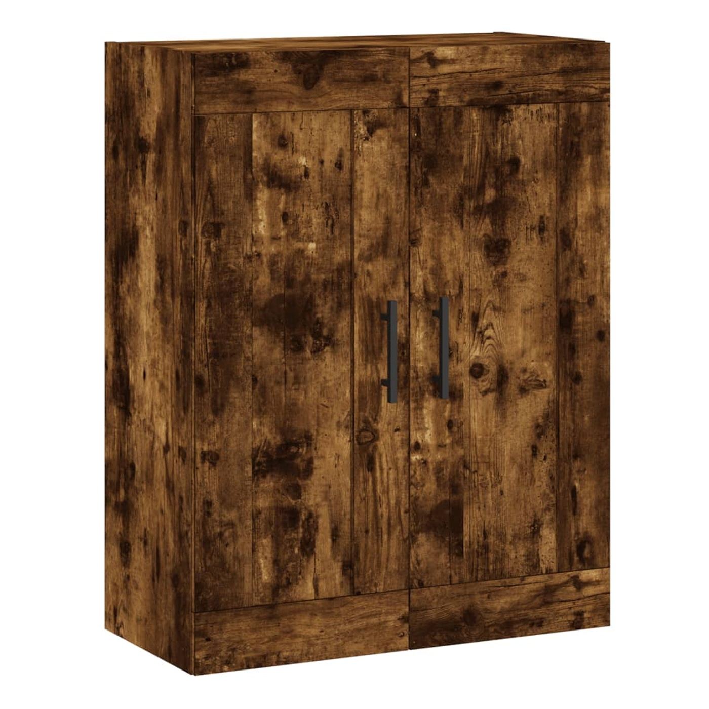 Visoki ormar, dimljeni hrast, 69,5x34x180 cm, kompozitno drvo - 5