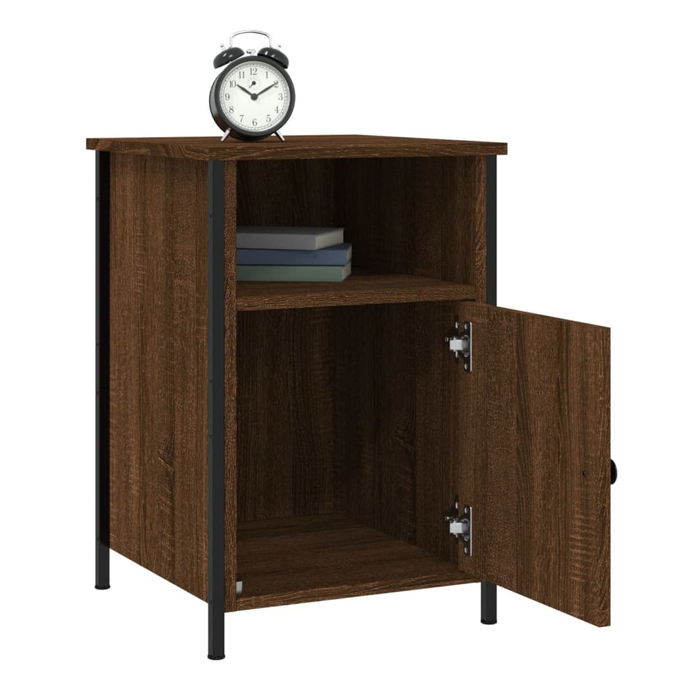 Noćni ormarići, 2 kom, smeđi hrast, 40x42x60 cm, Konstruirano drvo - 13