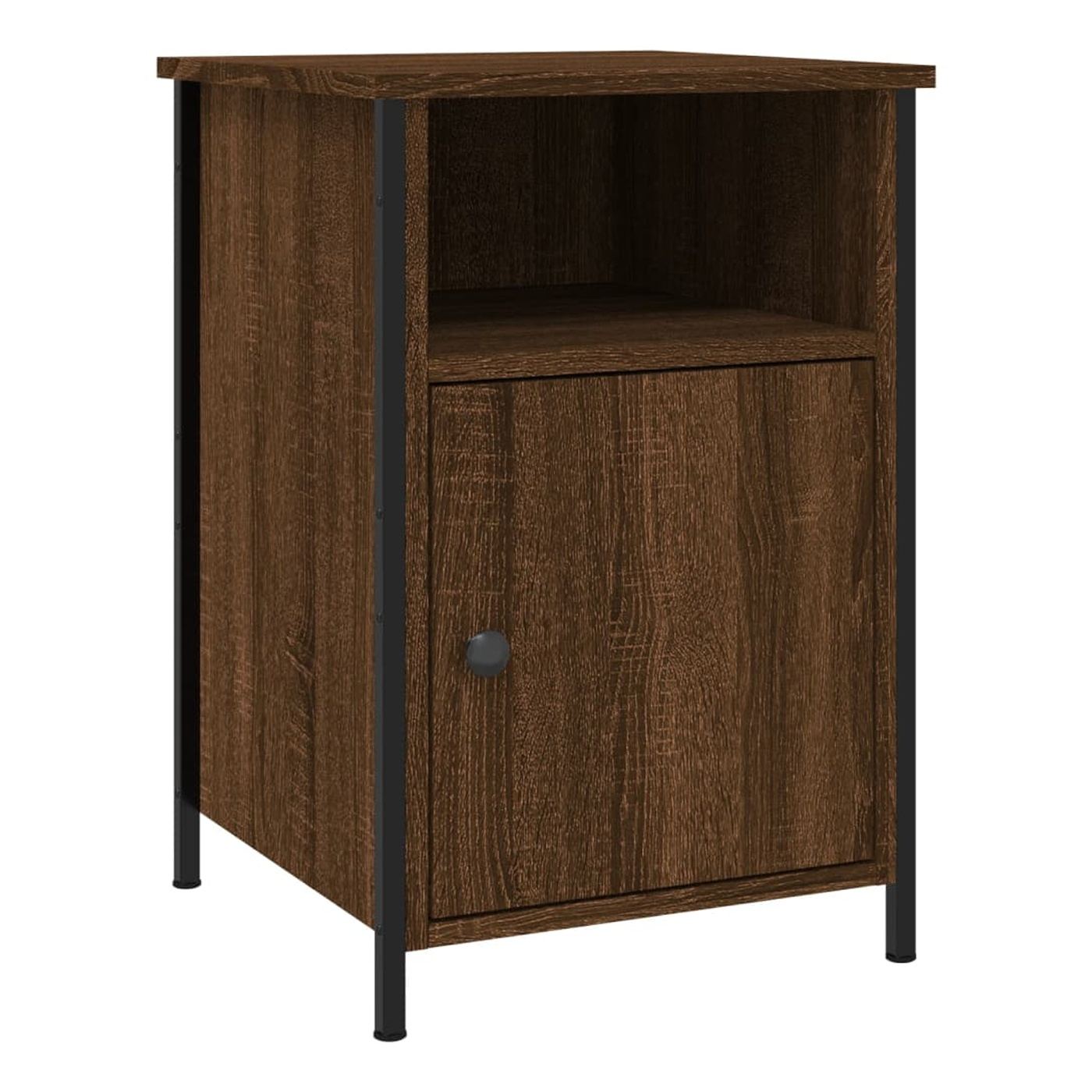 Noćni ormarići, 2 kom, smeđi hrast, 40x42x60 cm, Konstruirano drvo - 17