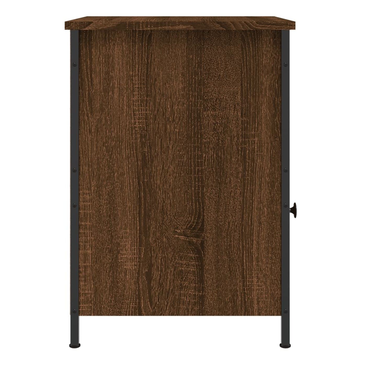 Noćni ormarići, 2 kom, smeđi hrast, 40x42x60 cm, Konstruirano drvo - 29