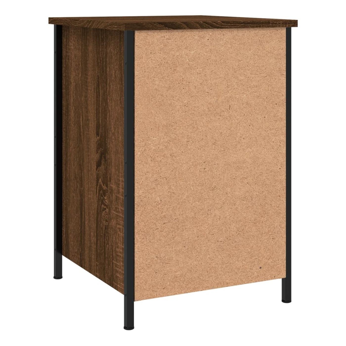Noćni ormarići, 2 kom, smeđi hrast, 40x42x60 cm, Konstruirano drvo - 33