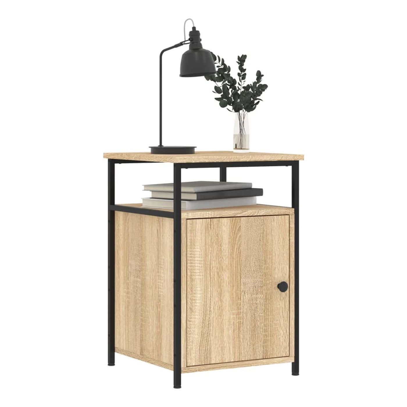 Noćni ormarići, 2 kom, sonoma hrast, 40x42x60 cm, konstruirano drvo - 7