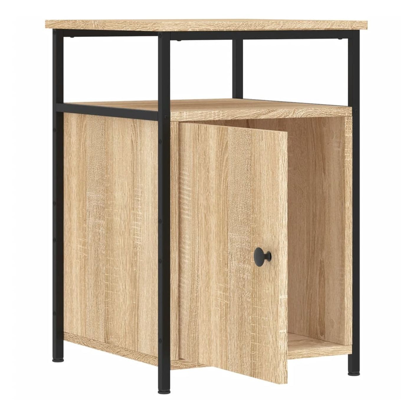 Noćni ormarići, 2 kom, sonoma hrast, 40x42x60 cm, konstruirano drvo - 11