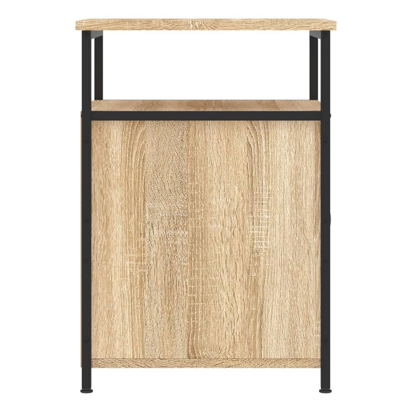 Noćni ormarići, 2 kom, sonoma hrast, 40x42x60 cm, konstruirano drvo - 15