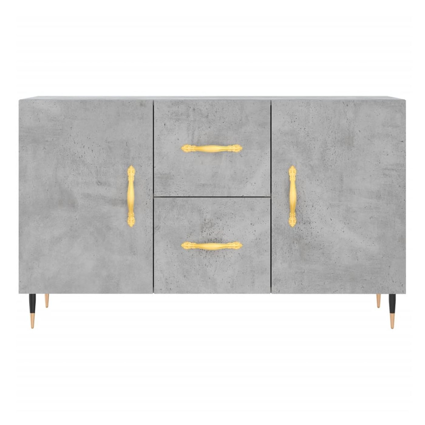 Ormarić za posluživanje, betonsko siva, 100x36x60 cm, konstruirano drvo - 6