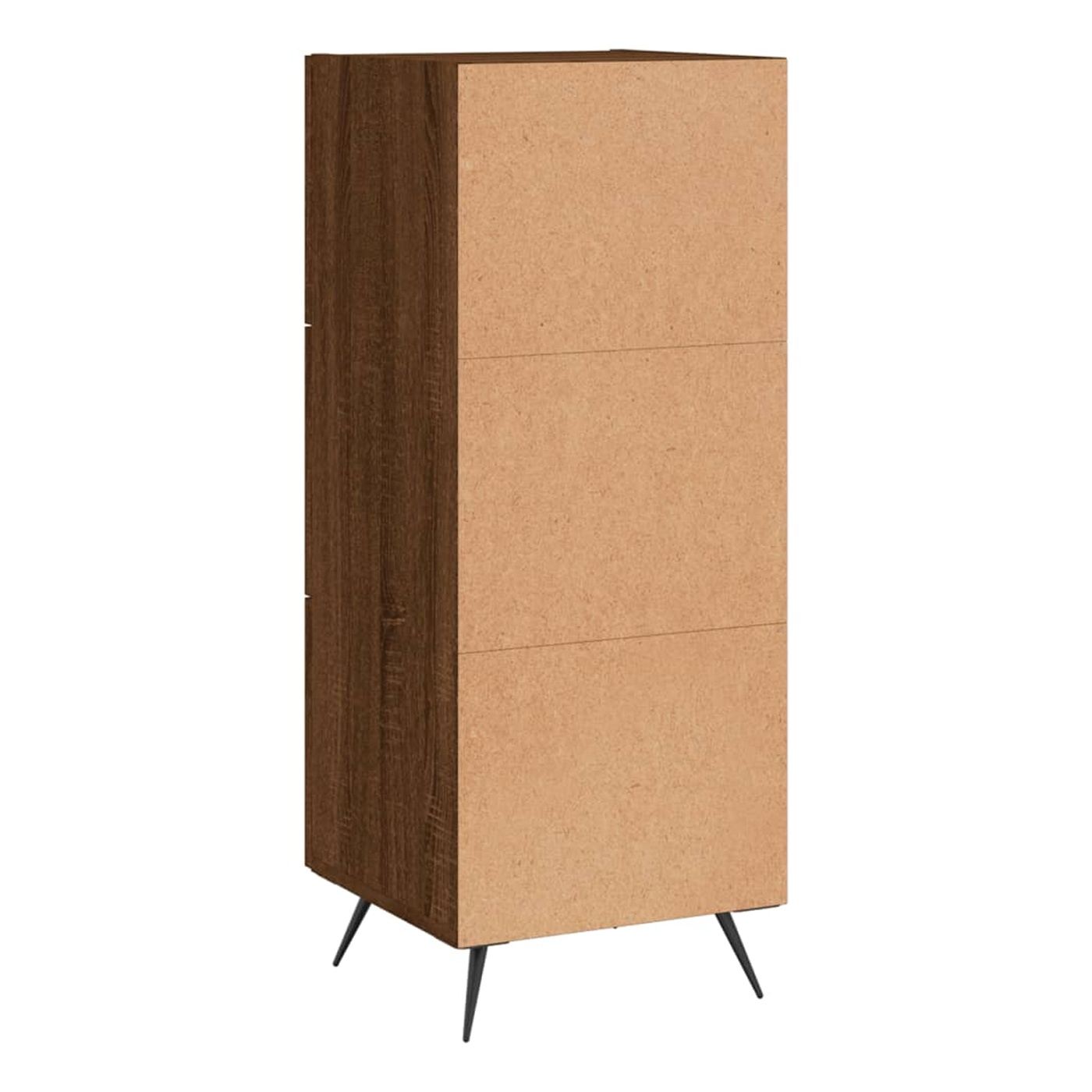 Ormarić, smeđi hrast, 34,5x34x90 cm, konstruirano drvo - 35