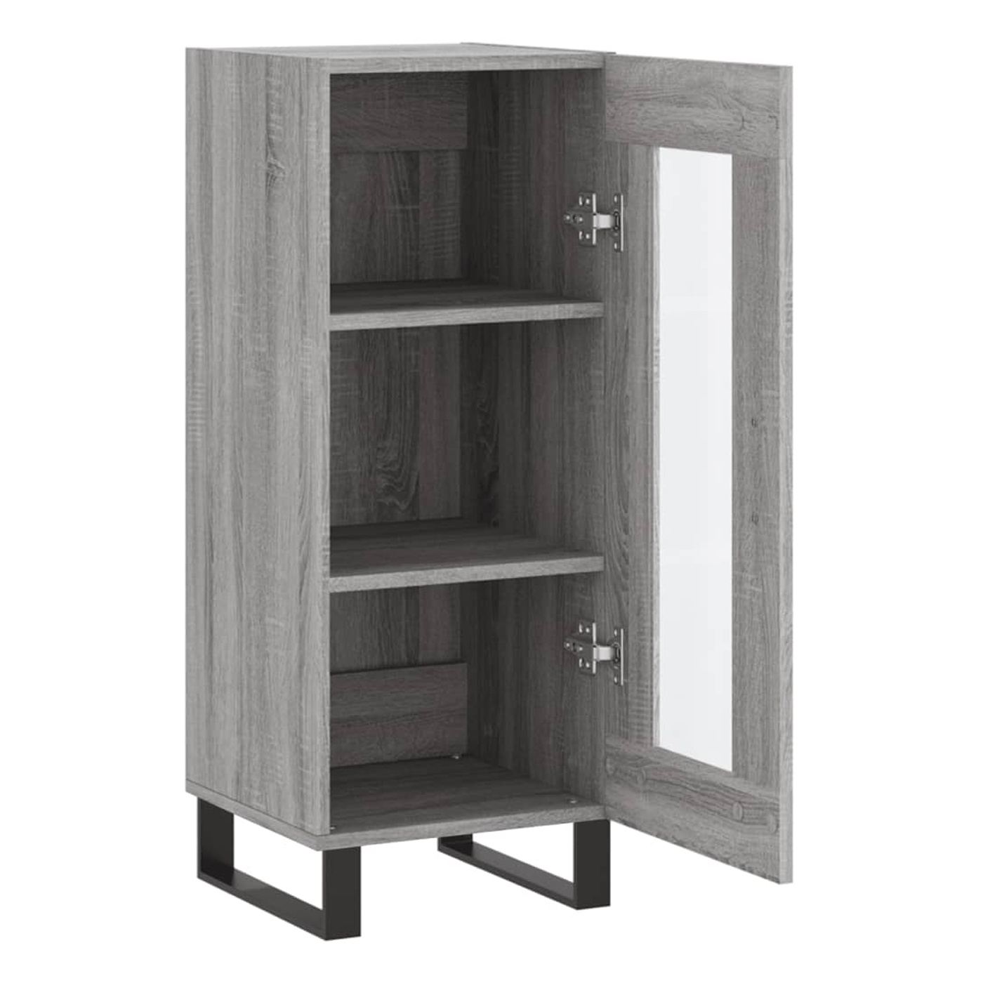 Ormarić, sonoma siva, 34,5x34x90 cm, kompozitno drvo - 6