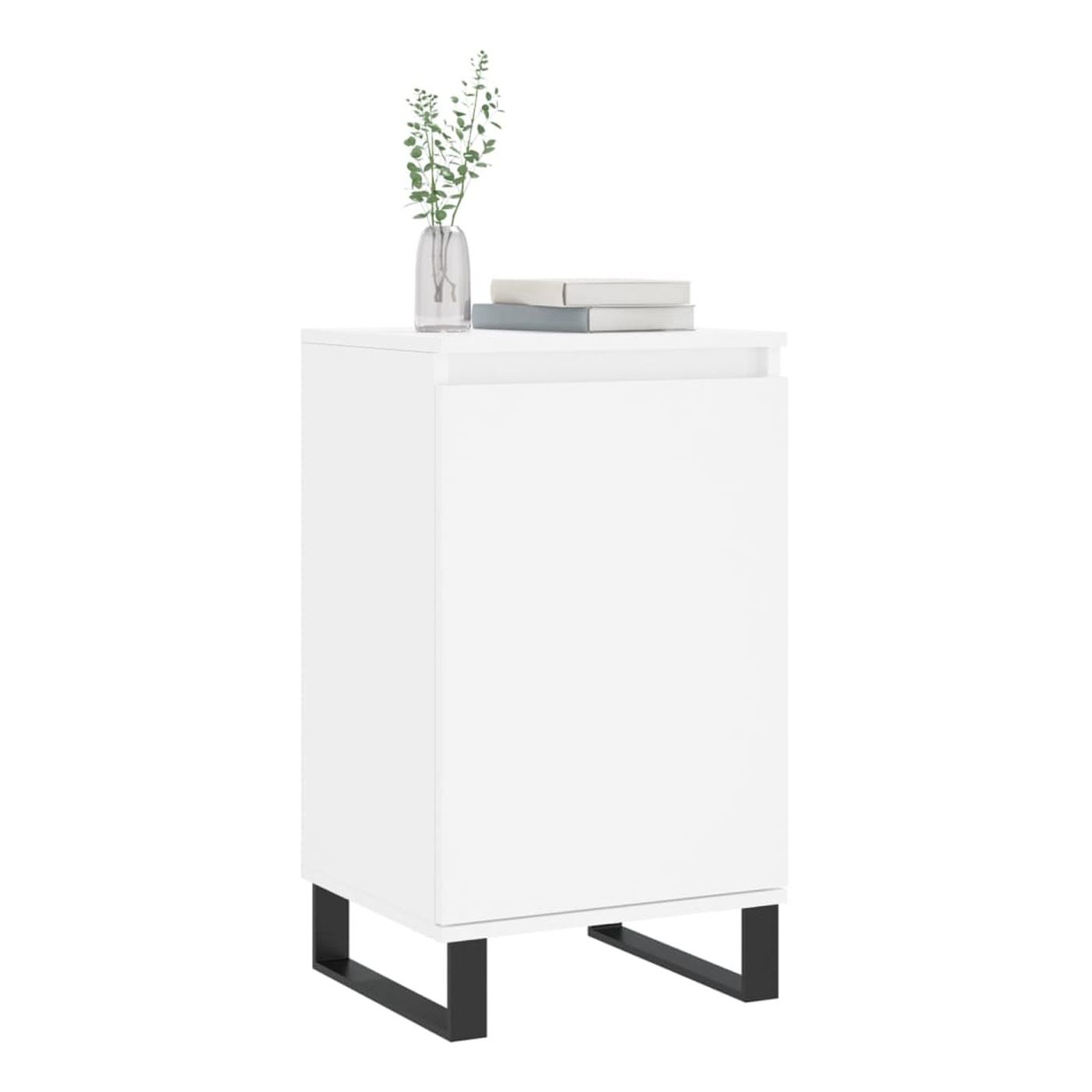 Komoda, 2 kom, bijela, 40x35x70 cm, konstruirano drvo - 3