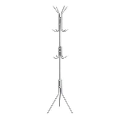 Cuier haine tip pom 12 carlige 173 cm, design compact, stabil, gri