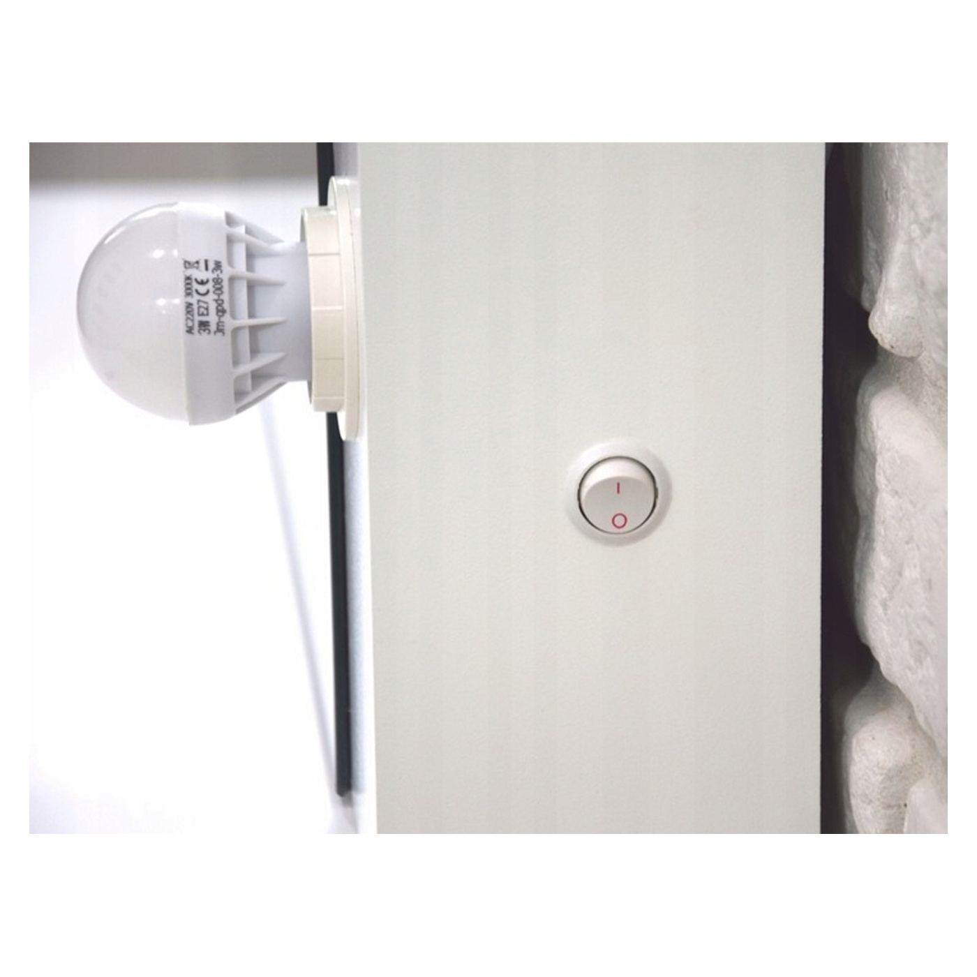 Холивудска професионална тоалетка с 4 чекмеджета и 12 LED лампи, 90x40x140 см, Модерна, Бяла - 7