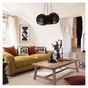 Atmosphera Aeris Масичка за кафе, Акациево дърво и MDF с шарка тип "рибена кост", 130x70x40 см, Натурален thumbnail 2
