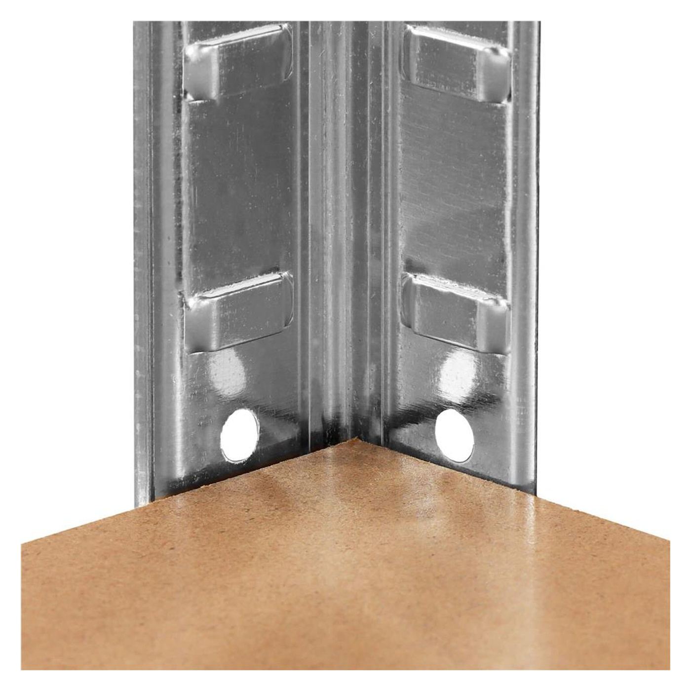 Модулна метална етажерка с 5 рафта от MDF и стомана, 205x120x45 см, макс. 1000 кг, сребриста - 8