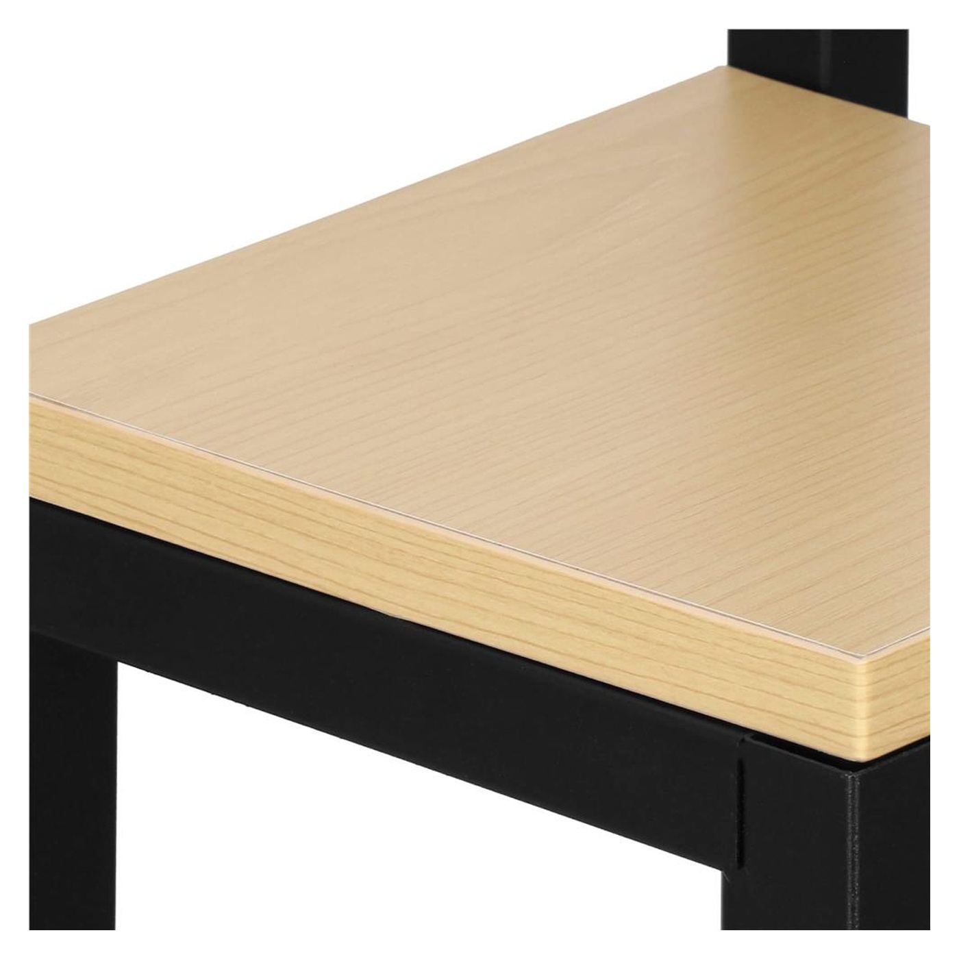 Метална стойка за цветя с 4 рафта, компактна дървена, 34x34x68 см, неплъзгащи се крачета, бежова - 11