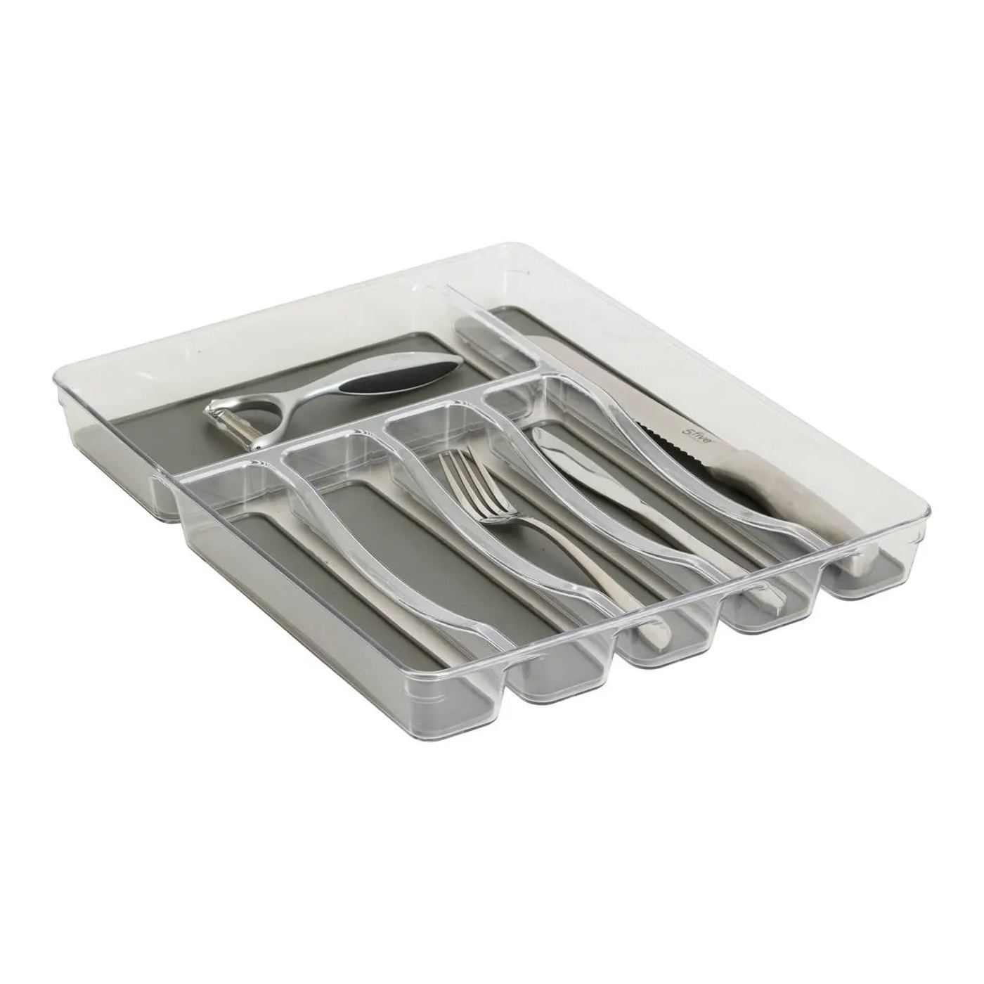 5Five Tidy Smart Органайзер за прибори с 6 отделения, 32x40x5 см, Сив - 4