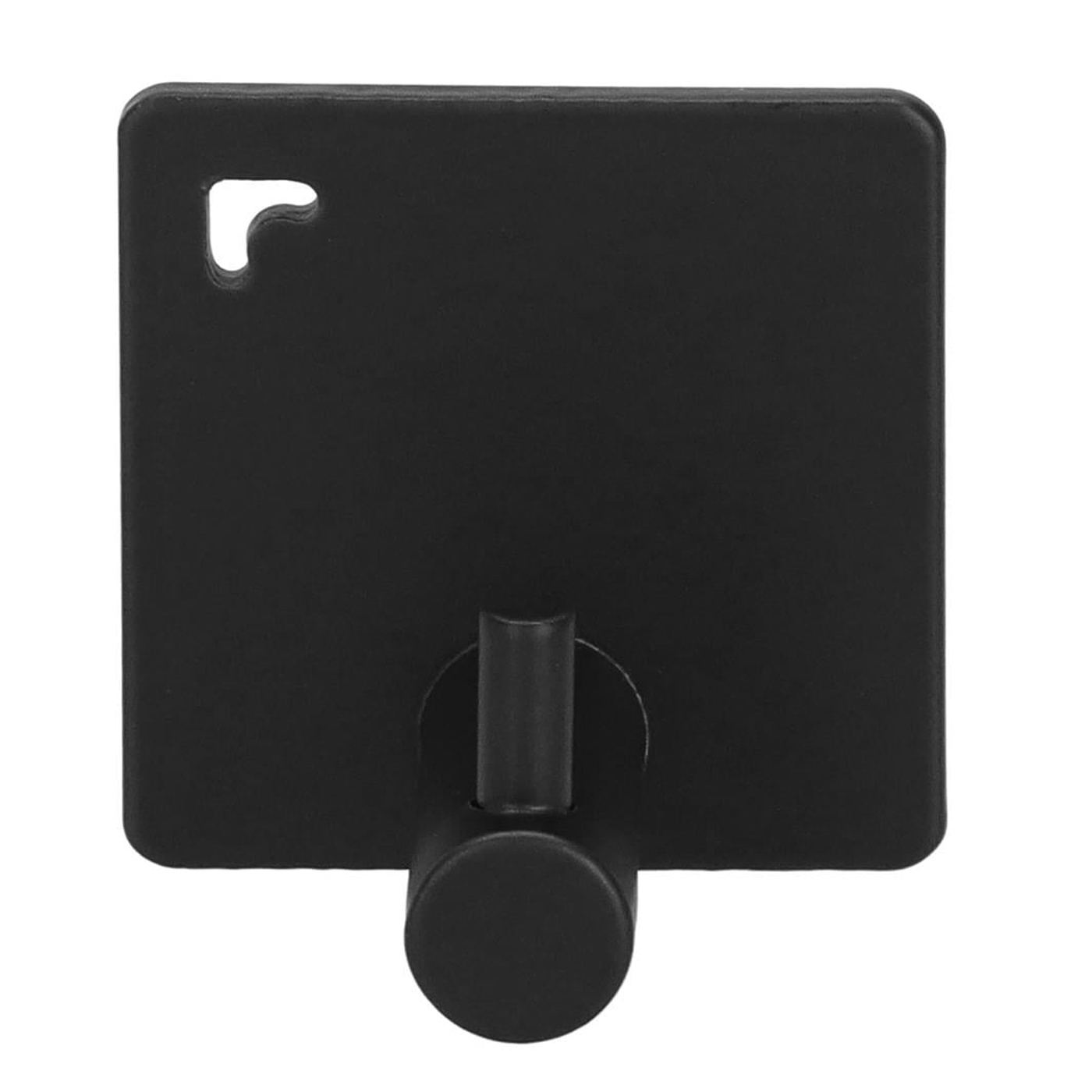 Set 4 agatatori baie tip cuier aluminiu fixare inclusa, design compact, finisaj mat, negru - 6