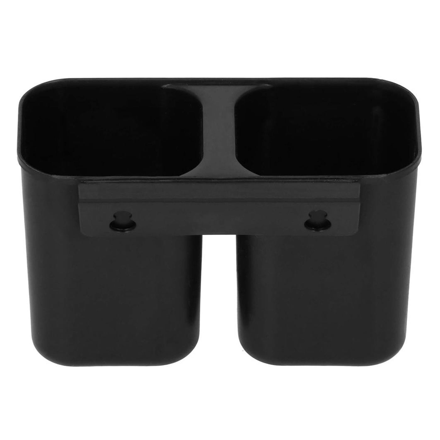 Uscator vase suport tacamuri otel cromat tava scurgere, 40x19x13 cm, compact, negru - 9