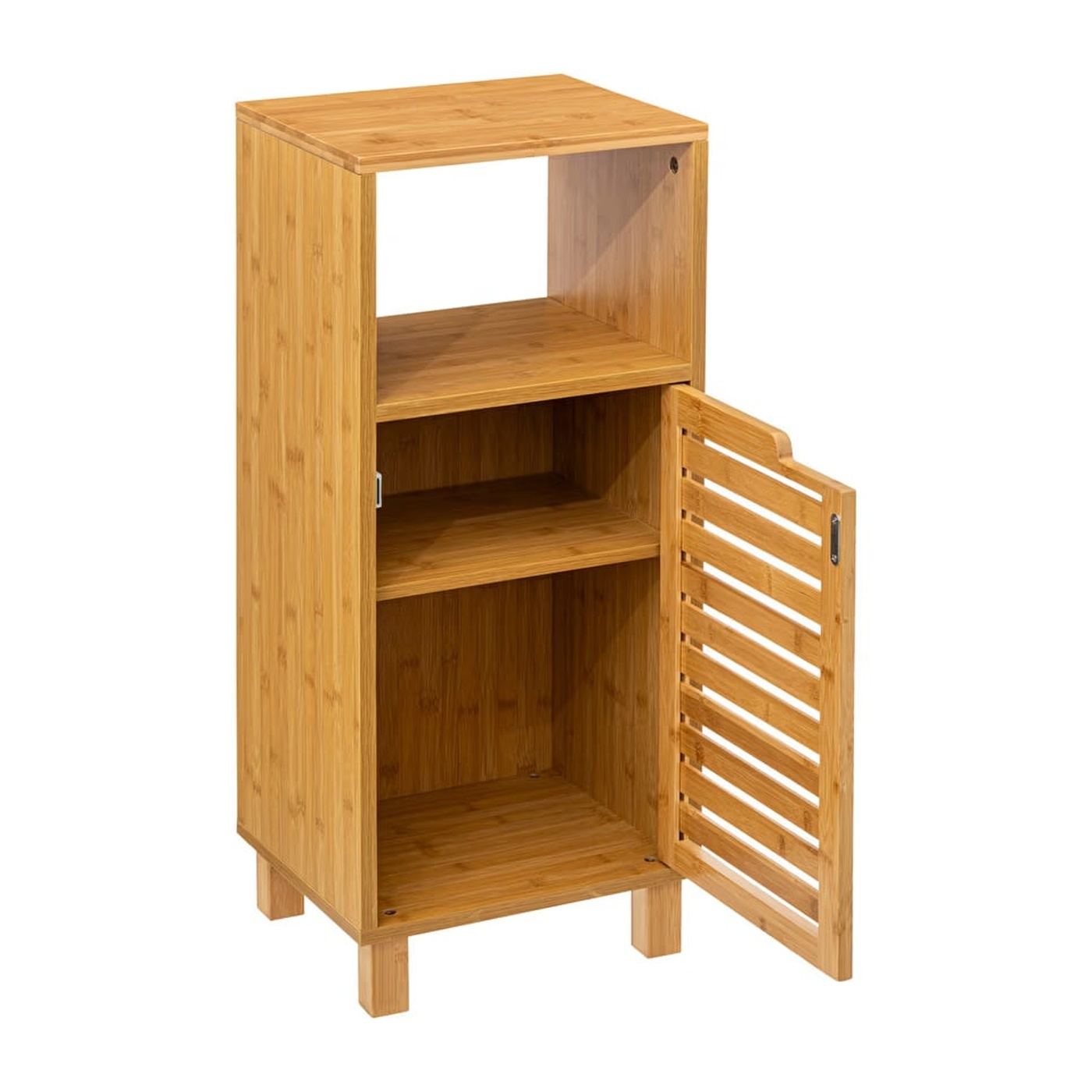 5Five Sicela Базов шкаф с рафтове, бамбук и MDF, 33x28x80 см, натурален - 2