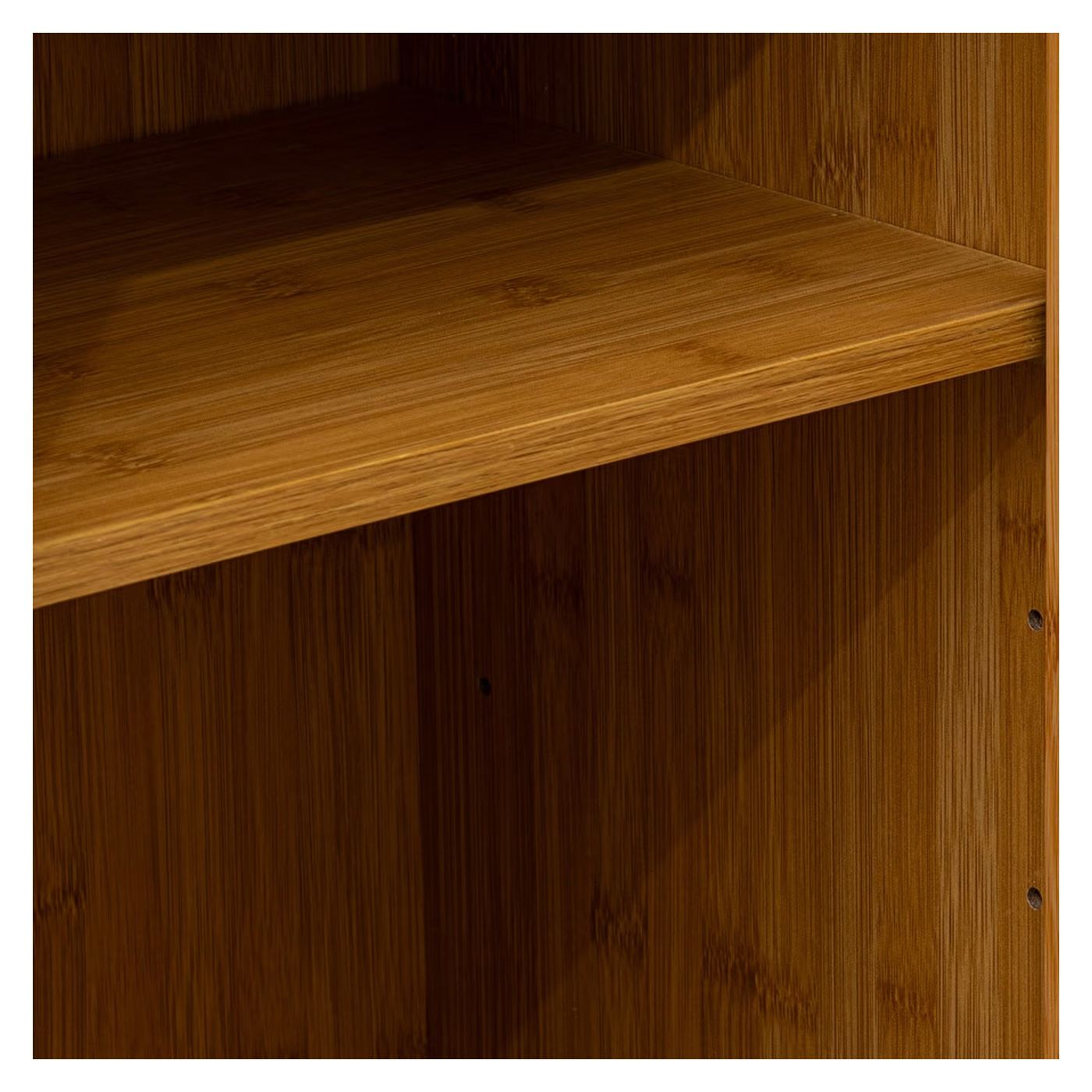 5Five Sicela Базов шкаф с рафтове, бамбук и MDF, 33x28x80 см, натурален - 4