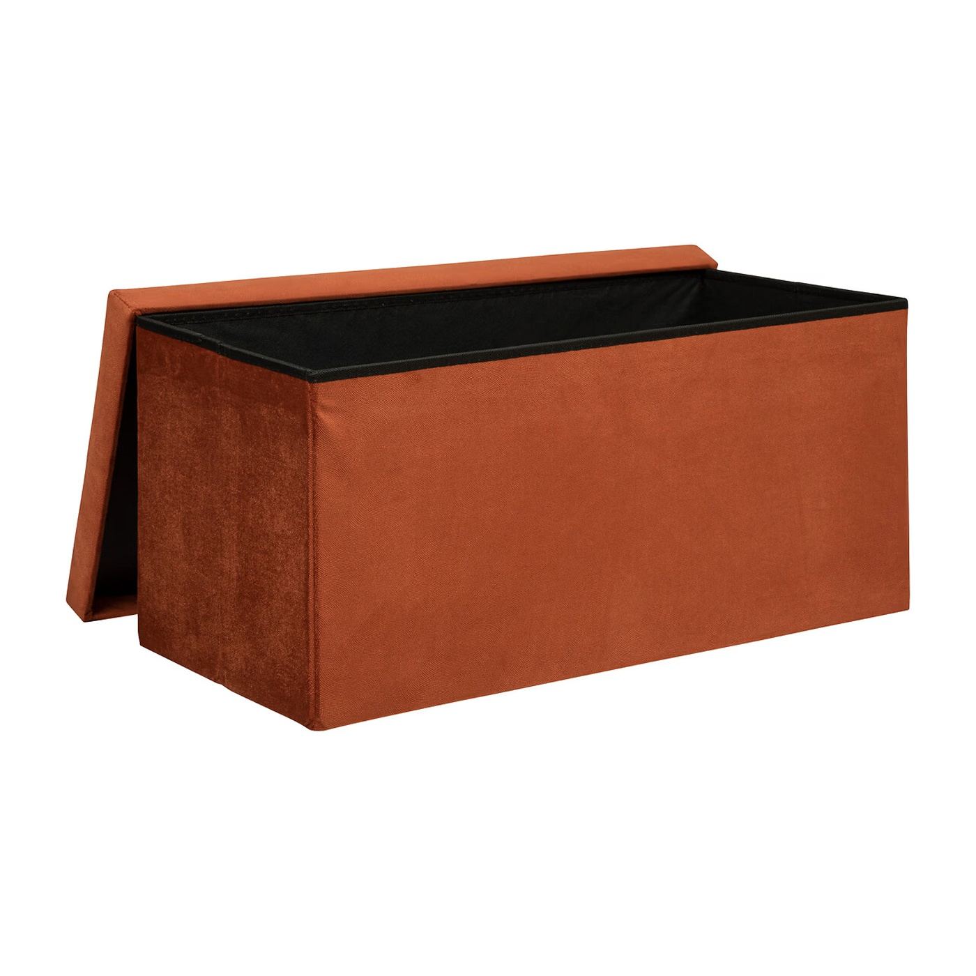 Atmosphera Сгъваем пуф за съхранение Lilou, 80л, 76x38x38 см, Кехлибар - 2
