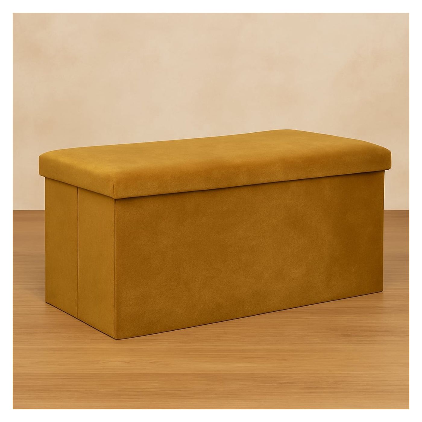 Сгъваем стол Atmosphera Lilou с 80L място за съхранение, 76x38x38 см, горчичено жълт - 7